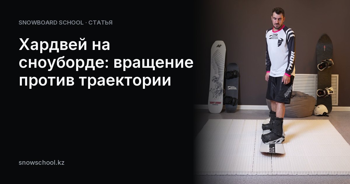 Хардвей на сноуборде: вращение против траектории